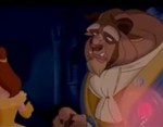 The Beast regretfully lets Belle leave.