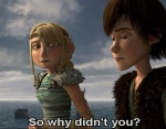 Astrid asks Hiccup a poignant question that shows how he and Toothless are the same.