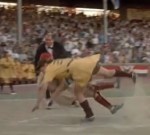 During the big final game, it all comes down to the two sisters as they collide over home plate.