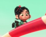 Even though Wreck-It Ralph instigates the plot, the movie is just as much about Vanellope von Schweetz.