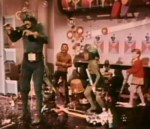 In Santa Claus Conquers the Martians, the Earth children and the Martian children team up to defeat Voldar using nothing but toys.