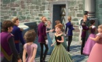 Rapunzel makes a brief cameo in Frozen.