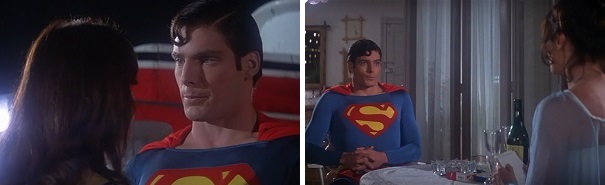 Superman has two interviews with Lois Lane, and he saves her life twice, too.