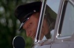 Jeffrey Jones enjoys every moment of being evil as he drives over Miss Daisy.