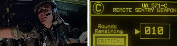 Hudson brags about the marines' weaponry, which just barely manages to keep the aliens at bay later. Hudson brags about the marines' weaponry, which just barely manages to keep the aliens at bay later.