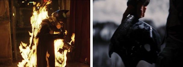 Batman gets incapacitated by Scarecrow and Bane.