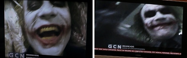 Joker films himself torturing helpless victims.