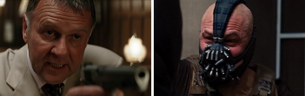 Bruce Wayne faces Carmine Falcone for the first time and Batman faces Bane for the last time.