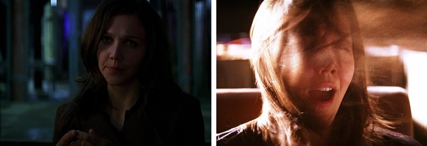 Rachel Dawes says goodbye to Harvey Dent twice.