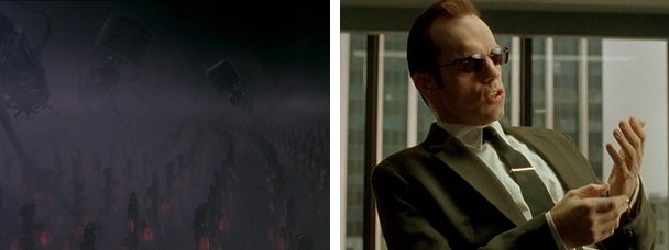 The machines have overtaken their creators, but Agent Smith still describes humanity as a virus.