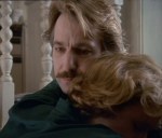 Jamie asks Nina if she wants him to go, and she buries her head in his chest and says, “No! Never, never.”