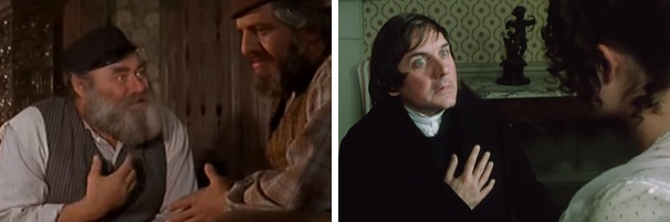 Lazar Wolf and Mr. Collins play similar roles.