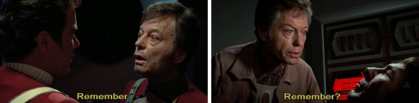 McCoy asks Kirk and Spock to remember what they need to do.