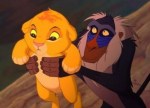 Simba is held up because of his birth in The Lion King.