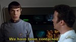 Spock explains V'ger's puzzlement at not being responded to by the Enterprise.