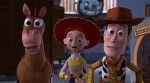 Woody, Jessie, and Bullseye realize the Prospector is out of his box.