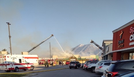 It wasn't just a nearby fire, my destination was the building that was burning.