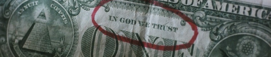 "In God We Trust" is the key to Kris Kringle's freedom in Miracle on 34th Street.